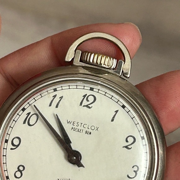Westclox Pocket Ben Silver Watch VTG 👴 - Picture 6 of 8